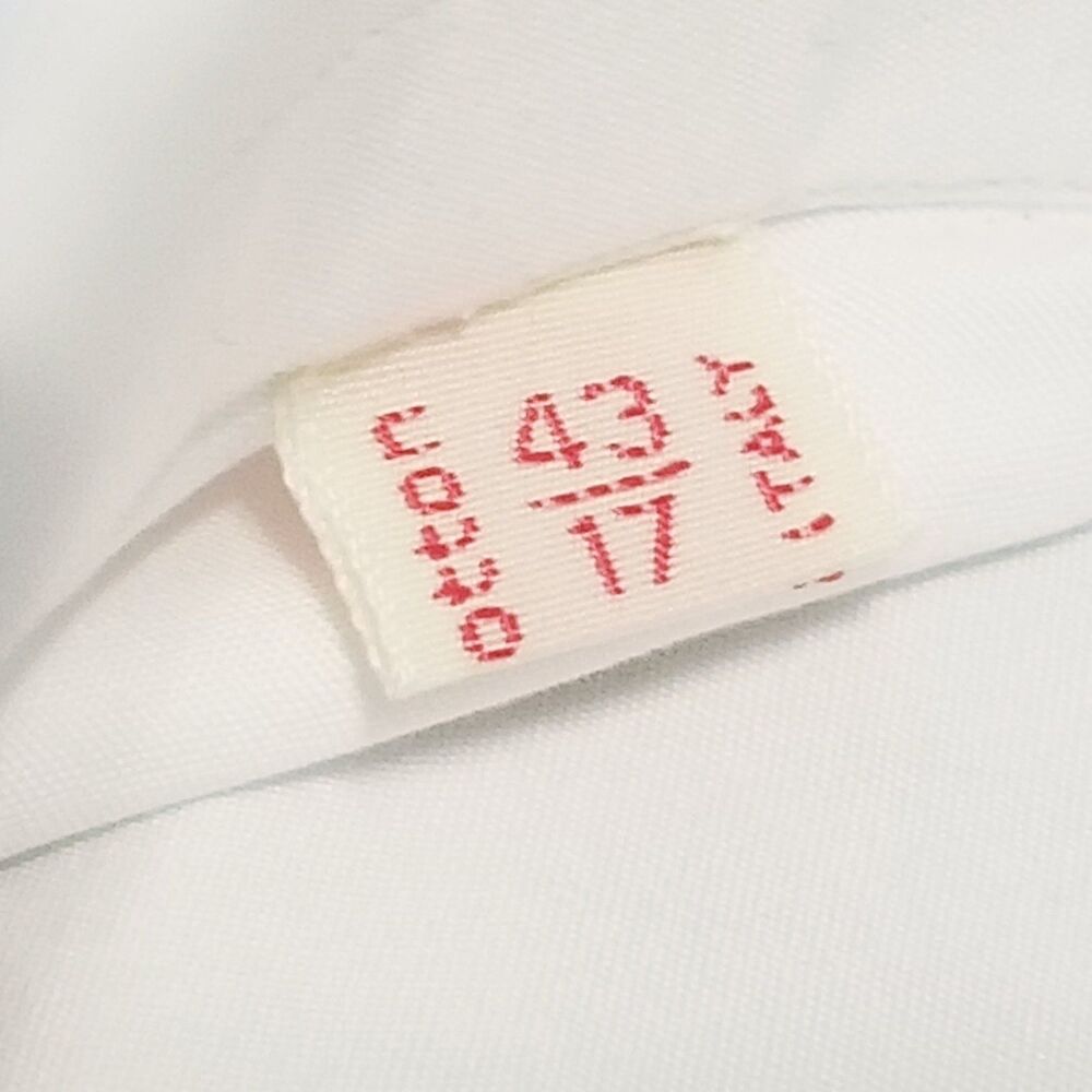 NWT Brioni Dress Shirt Men's Size 43 17 White 100% Cotton Long Sleeve  New w/Tag - Picture 5 of 7